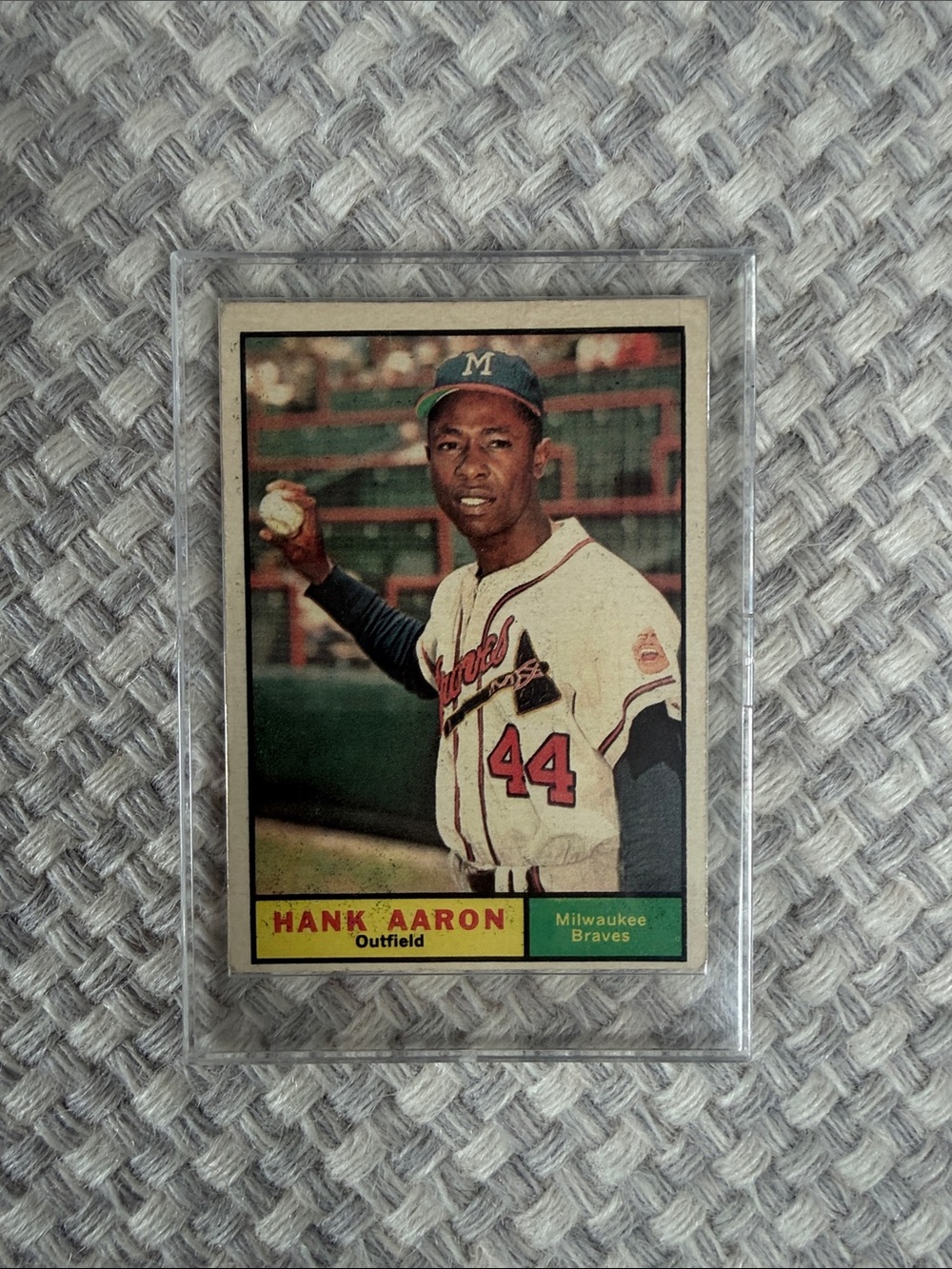 1961 Topps Yellow and Black Vintage Baseball Card